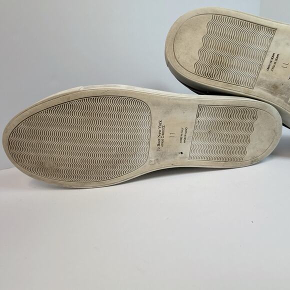 To Boot New York Men's Knox Leather Sneakers | Black | 11 - Picture 7 of 8